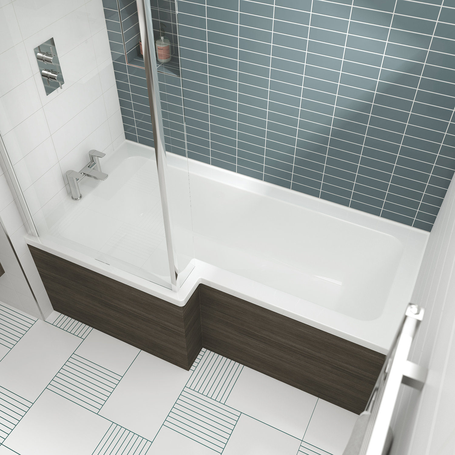 nuie Square Shower Baths