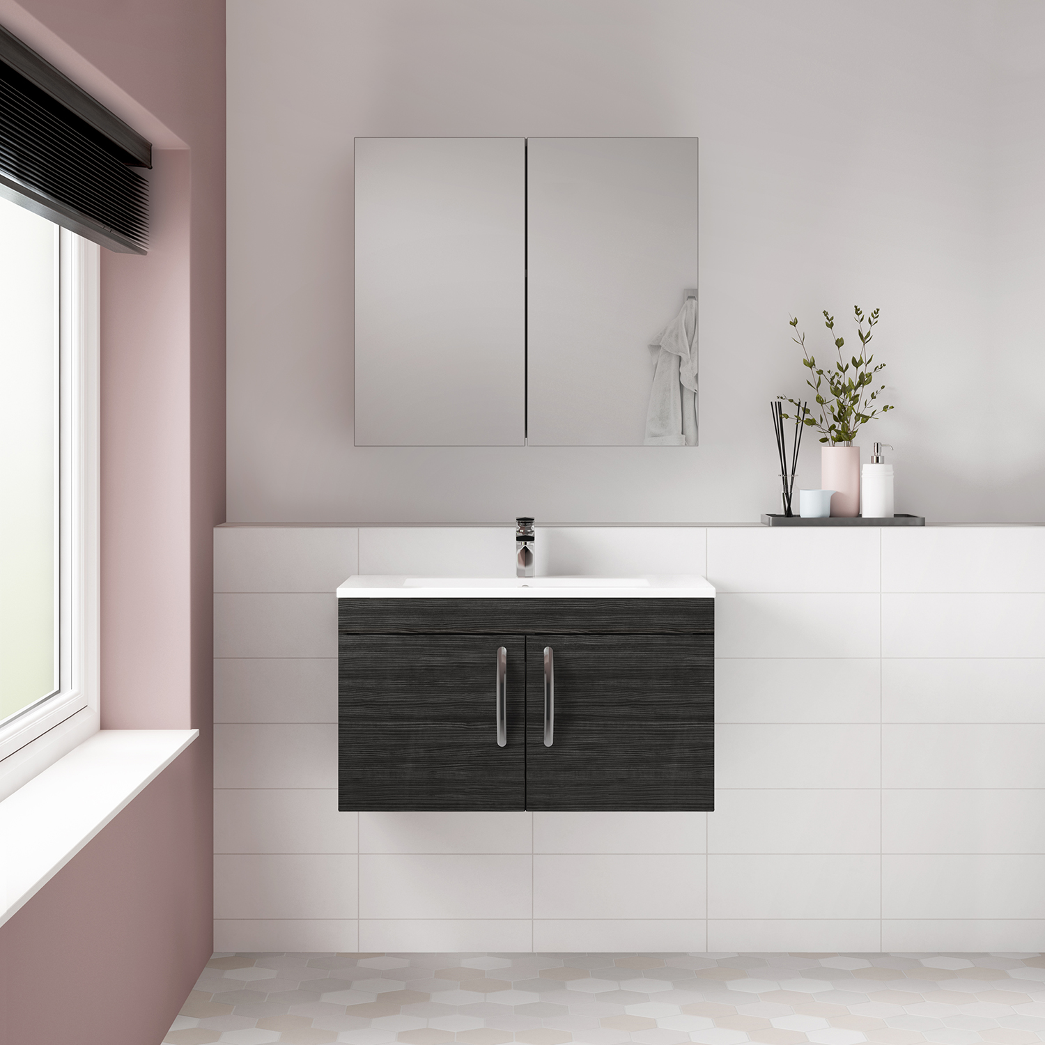 Gloss White Nuie ATH020W Athena ǀ Modern Bathroom Wall Hung Contemporary Double Soft Close Drawer Vanity Worktop Unit Suitable for Vessel Basin 500mm Gloss White Nuie ATH020W Athena ǀ Modern Bathroom Wall Hung Contemporary Double Soft Close Drawer Vanity Worktop Unit Suitable for Vessel Basin 500mm