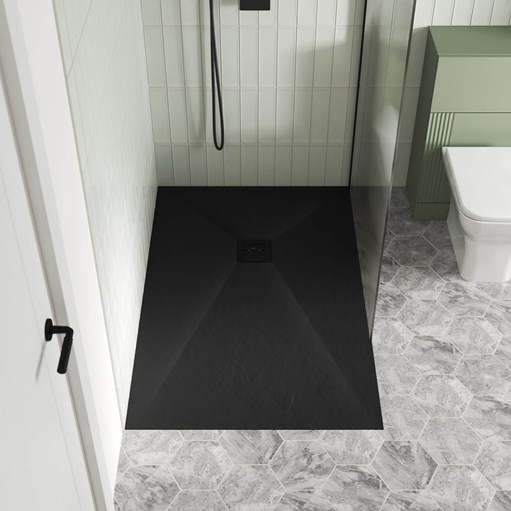 Shower Trays, White, Grey & Black Slate Shower Trays